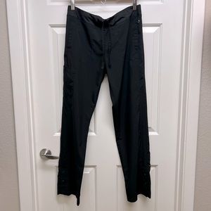 Barco One 4-Pocket “Track” Black Scrub Pants - Medium